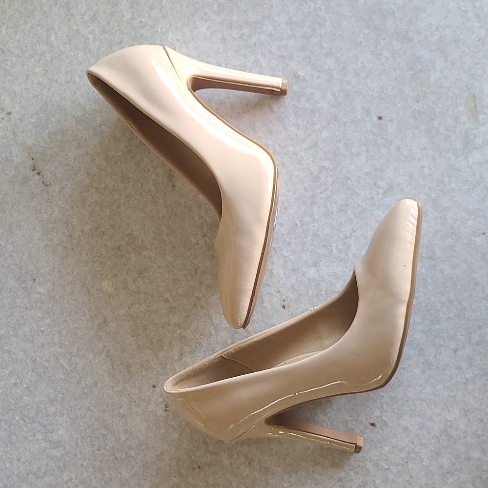 Nude Patent Heels 👠